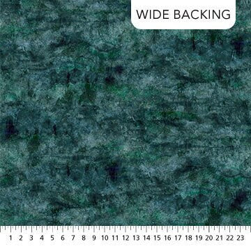 108" Migration Dark Teal Stonehenge - Priced by the Half Yard/Cut Continuous - Linda Ludovico for Northcott Fabrics - B27157-68