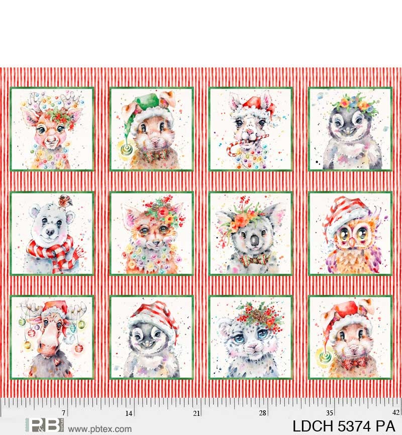 Darling Ornaments Quilt KIT 59" x 60 " - Little Darlings Christmas