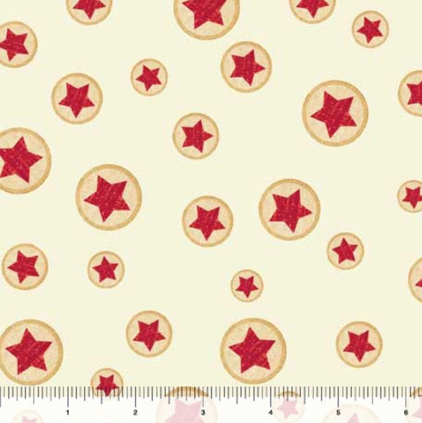 Star Toss Vanilla - Priced by the 1/2 Yard/Cut Continuous - Hey Cowgirl by Morris Creative Group for QT Fabrics - 30373 E