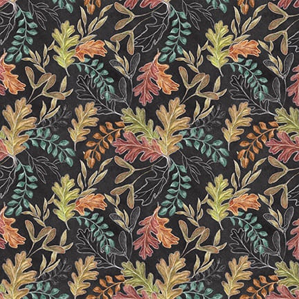 Autumn Leaves - Priced by the 1/2 Yard/Cut Continuous - Late Summer Harvest by Lily Ford for Blank Quilting - 3309-99