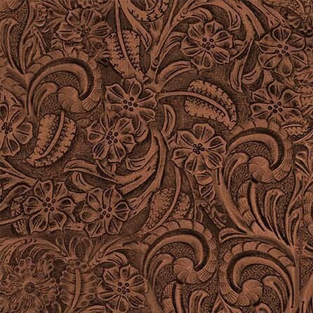 108" Tooled Leather in Mahogany - Priced by the Half Yard/Cut Continuous - Big Sky Country - Michael Miller Fabrics - WBX11306-MAHO-D