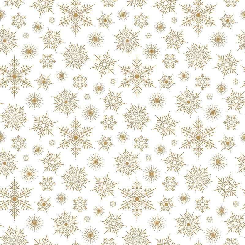 Snowflake Sparkle White Metallic - Priced by the Half Yard/Cut Continuous - Sparkle - Northcott Fabrics - P26993M-10