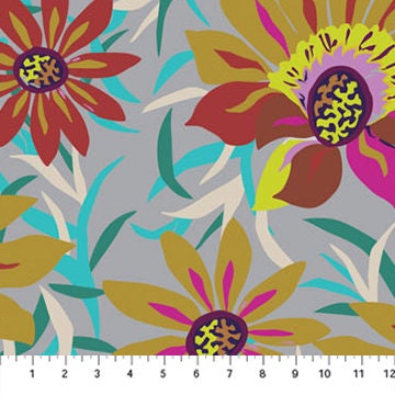 Treasure Flower Dusk - Priced by the Half Yard/Cut Continuous - Trade Winds by Kathy Doughty for Figo Fabrics - 90864-91