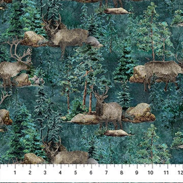 Stonehenge Migration Caribou - Priced by the Half Yard/Cut Continuous - Linda Ludovico for Northcott Fabrics - DP27152-68