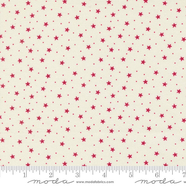 Snowy Stars - Priced by the Half Yard/Cut Continuous - Dear Santa by Primitive Gatherings for Moda Fabrics - 49260 11