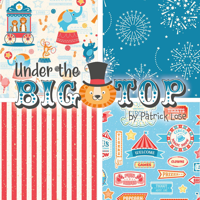 Diamond Carousel Quilt KIT - Under the Big Top - 41" x 51"