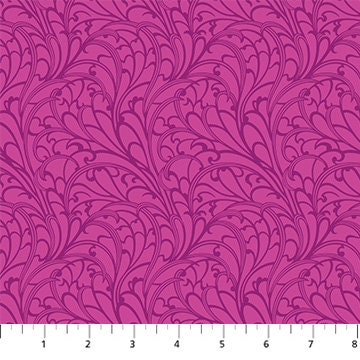 Passing Fancy Violet - Priced by the Half Yard/Cut Continuous - Wild Abandon by Heather Bailey for Figo Fabrics - 90896-82