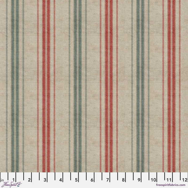 Multi Stripe - Priced by the 1/2 Yard/Cut Continuous - Holiday's Past by Tim Holtz for FreeSpirit Fabrics - PWTH207.MULTI