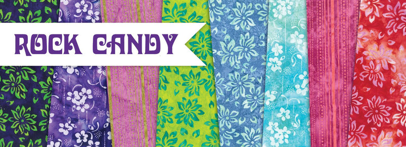 Pansy "Edible Floral" Batik - Priced by the Half Yard/Cut Continuous - Rock Candy - Banyan Batiks - 83114-85