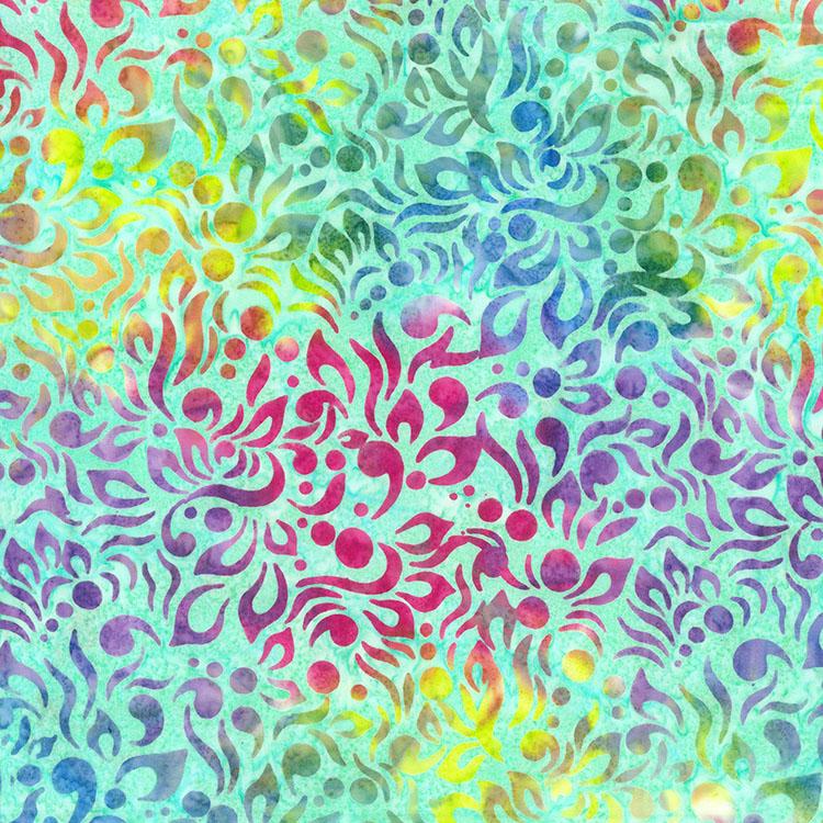 Ocean Mist Candy Flair Batik - Priced by the Half Yard/Cut Continuous - Rock Candy - Banyan Batiks - 83110-66