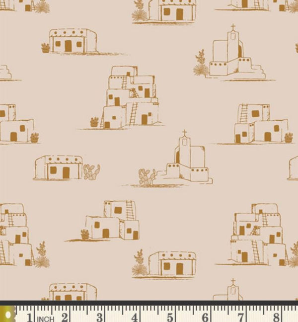 Taos Pueblo - Priced by the 1/2 Yard/Cut Continuous - Land of Enchantment - Becca Plymale for Art Gallery Fabrics - LEN75703