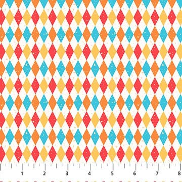 Send in the Clowns Argyle - Priced by the Half Yard/Cut Continuous - Under the Big Top by Patrick Lose Studios - 10502-11