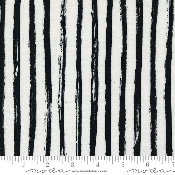 Painted Stripes on Paper White - Priced by the Half Yard/Cut Continuous - Playgrounds by Amarilys Henderson for Moda Fabrics - 2265 11