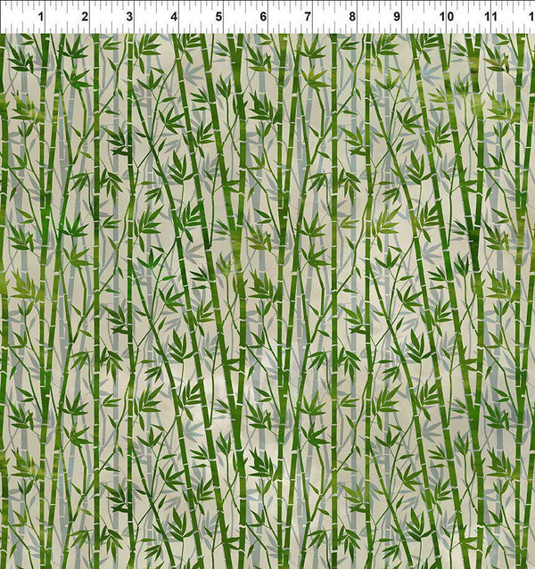 Oriental Gardens Bamboo - Priced by the Half Yard/Cut Continuous - Jason Yenter for In the Beginning Fabrics - 8OG 3