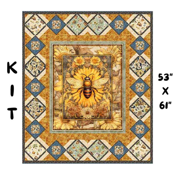 Queen Bee Quilt Kit - 53" x 61" - Dan Morris Creative Group