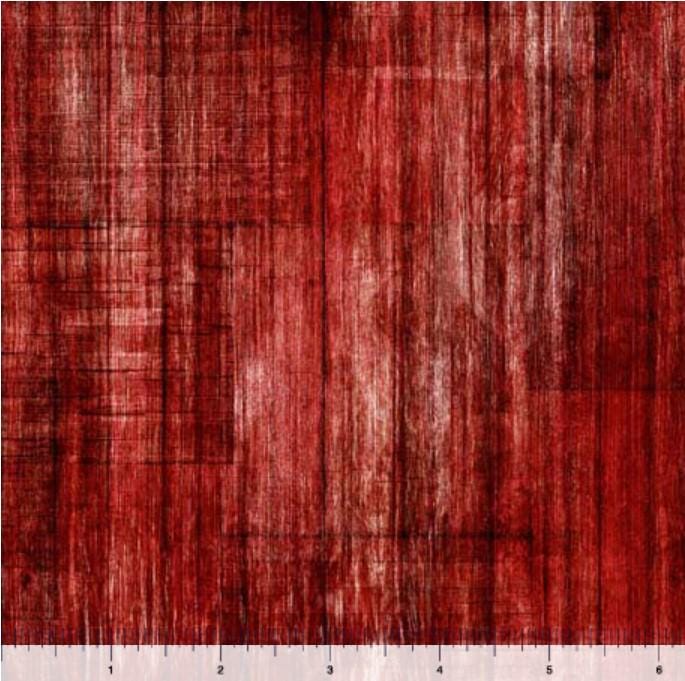 Brick Red Wood Planks Quilt Backing - 108” wide - Priced by the Half Yard/Cut Continuous - Heartland - QT Fabrics - 30463 R