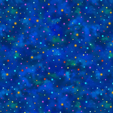 Night Garden Dots - Priced by the 1/2 Yard/Cut Continuous - Night Garden by JT Stewart for Blank Quilting - 3556-75