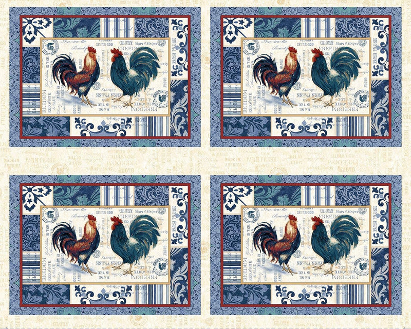 American Pride Placemat Panel - 36" - Geoff Allen for Studio E Fabrics - 7922P-77