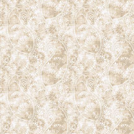 Paisley Ivory - Priced by the Half Yard/Cut Continuous - Purely Neutral - Blank Quilting - 3511-41