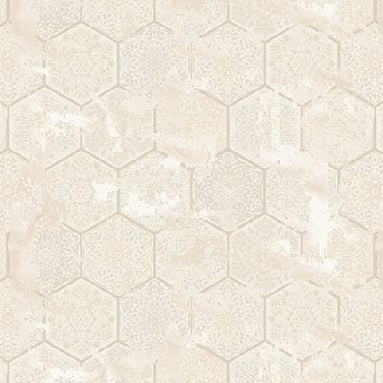 Textured Tiles Ivory - Priced by the Half Yard/Cut Continuous - Purely Neutral - Blank Quilting - 3508-41