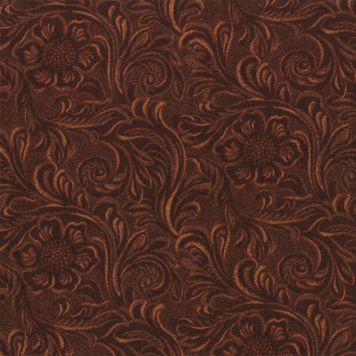 Tooled Leather Brown