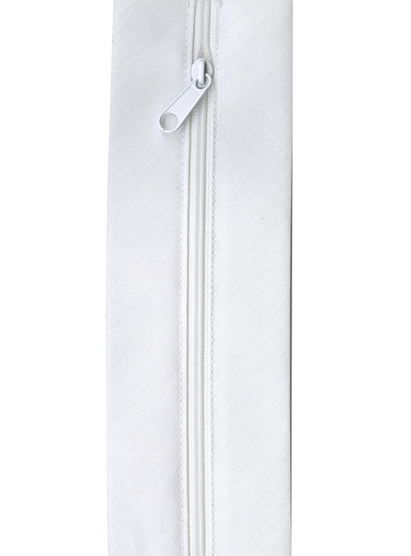 White Zippity-Do-Done 18in Zipper With Pull