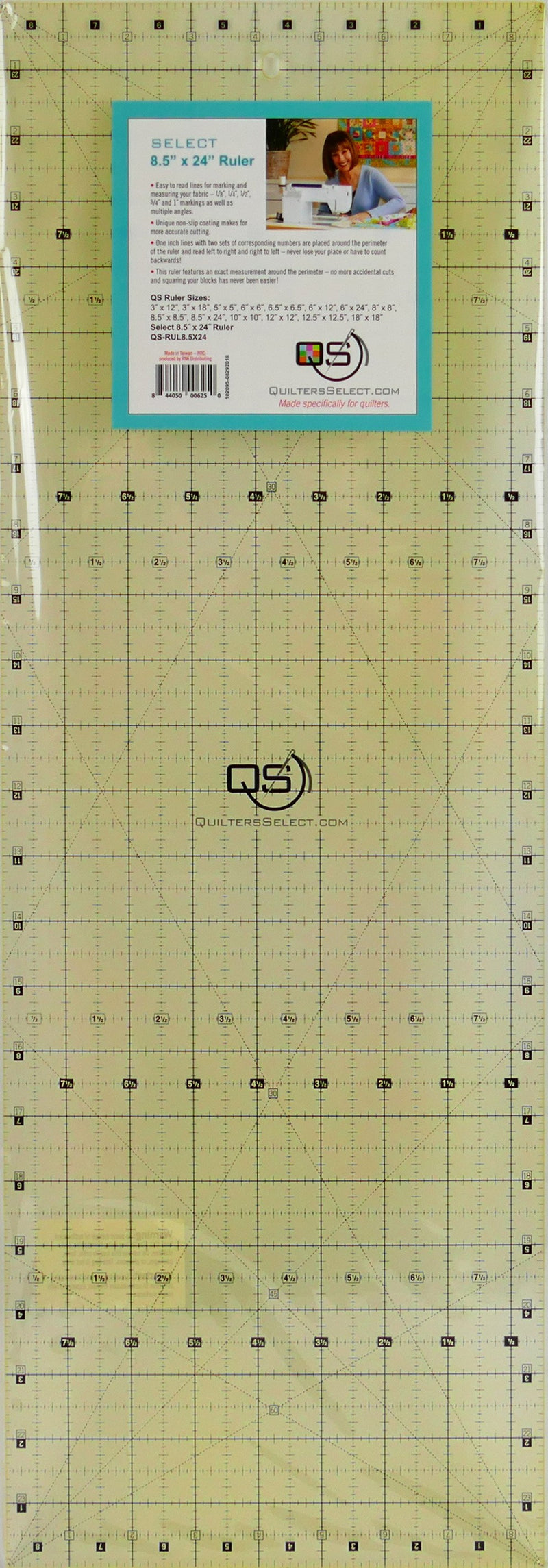 Non-Slip Ruler 8-1/2in x 24in