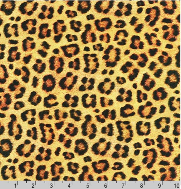Leopard Print Fabric - Wild - Animal Print - Fabric By The Yard - 100% Cotton - Robert Kaufman - SRKD-19874-286 WILD