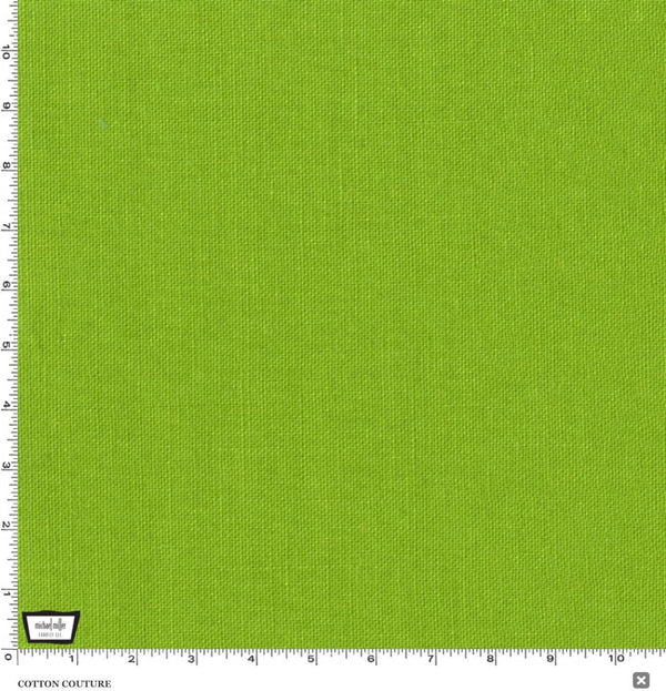 Michael Miller Cotton Couture Kiwi- 100% Cotton - Solid Quilt Fabric - Green