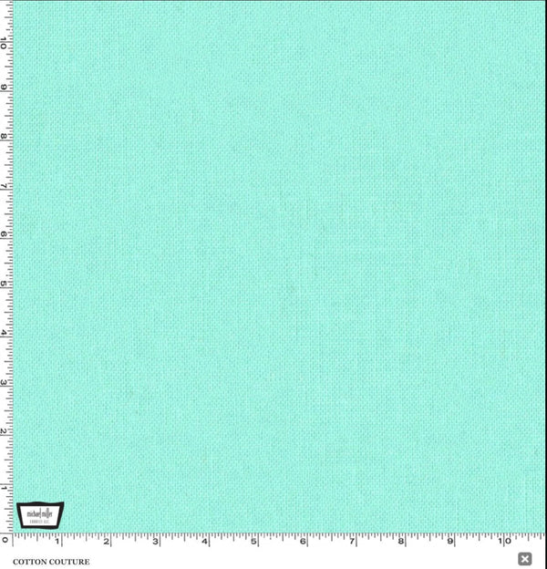 Michael Miller Cotton Couture Seafoam - 100% Cotton - Solid Quilt Fabric - Mint Green