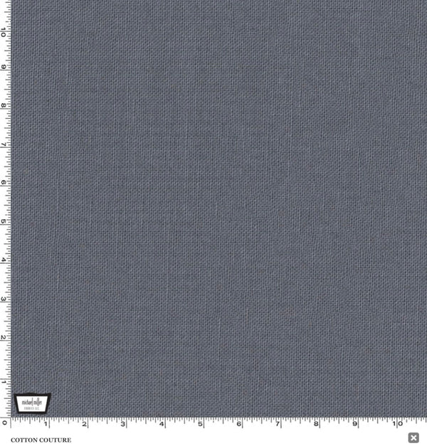 Michael Miller Cotton Couture Pewter - 100% Cotton - Solid Quilt Fabric Gray