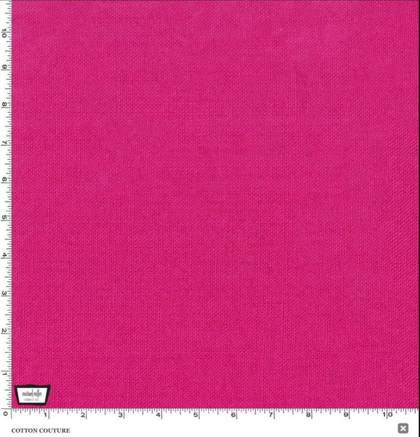 Michael Miller Cotton Couture Magenta - 100% Cotton - Solid Quilt Fabric - Dark Pink - SC3333-MAGE-D