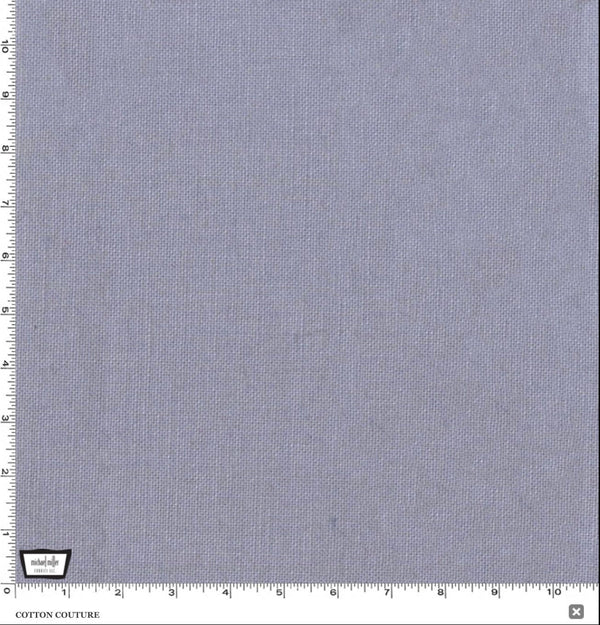 Michael Miller Cotton Couture Ozone - 100% Cotton - Solid Quilt Fabric - Medium Grey - Gray