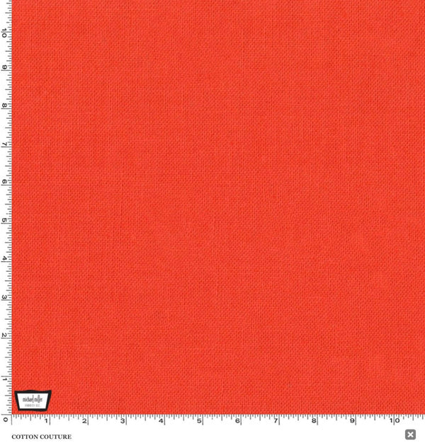 Michael Miller Cotton Couture Coral - 100% Cotton - Solid Quilt Fabric - Basics and Blenders - SC5333-CORA-D
