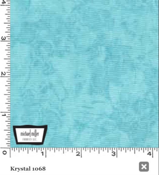 Aqua Blue Michael Miller Krystal- 100% Cotton - Marble Quilt Fabric - Basics and Blenders - Aqua - Turquoise - 1068-D