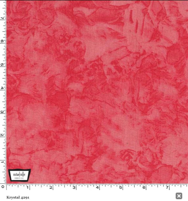 Rose Michael Miller Krystal- 100% Cotton - Marble Quilt Fabric - Basics and Blenders - Dark Pink - 4291-D