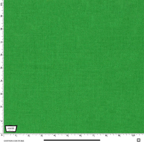 Michael Miller Cotton Couture Green - 100% Cotton - Solid Quilt Fabric - Primary Green - SC5333Green