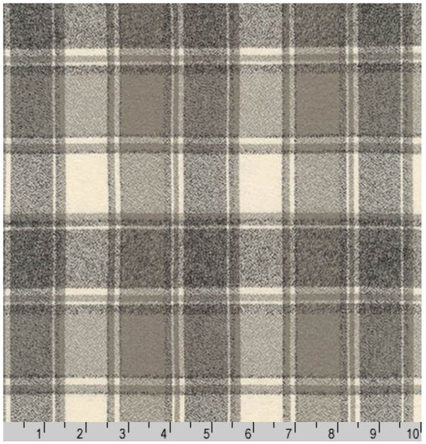 Mammoth Flannel - Iron - Fabric By The Yard - Gray Flannel - Robert Kaufman - 100% Cotton - SRKF-16428-295-IRON