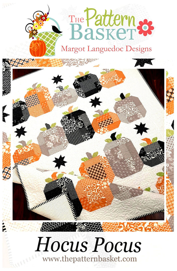 Hocus Pocus Quilt Pattern - Pumpkin Quilt - The Pattern Basket - Paper Pattern