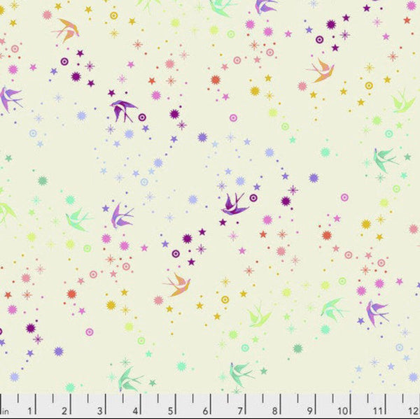 Tula Pink True Colors Fairy Dust - Cotton Candy - Fabric By The Yard - 100% Cotton - Free Spirit Fabrics - Hexagons - PWTP133.COTTONCANDY