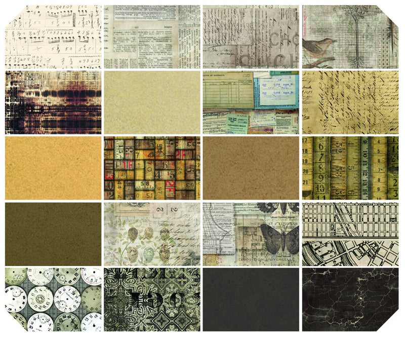 Royal Mail - Foundations by Tim Holtz - Fabric By The Yard - 100% Cotton - Free Spirit Fabrics - PWTH054.8NEUT