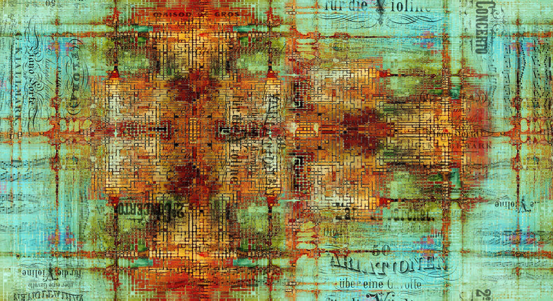 Rusted Patina - Abandoned by Tim Holtz - Fabric By The Yard - 100% Cotton - Free Spirit Fabrics - PWTH126.PATINA