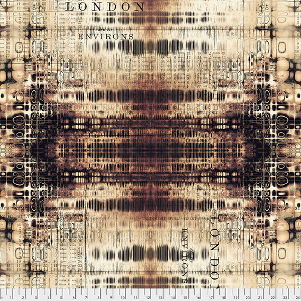 London Gridlock - Abandoned by Tim Holtz - Fabric By The Yard - 100% Cotton - Free Spirit Fabrics - PWTH127.NEUT