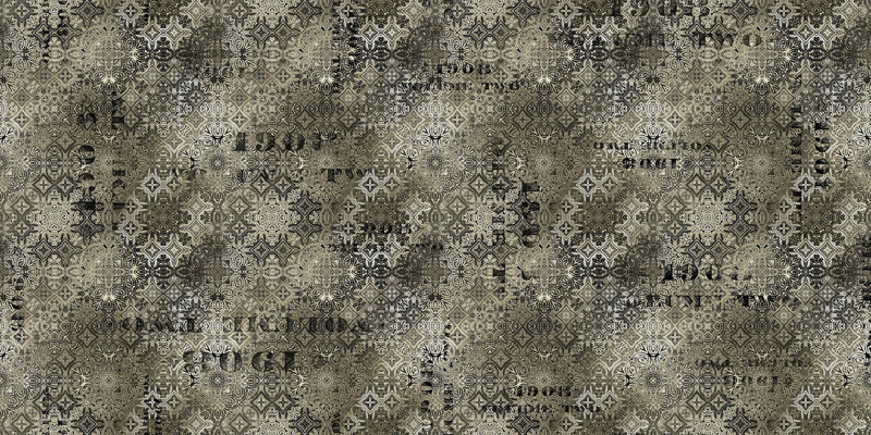 Faded Tile - Abandoned by Tim Holtz - Fabric By The Yard - 100% Cotton - Free Spirit Fabrics - PWTH129.NEUTRAL