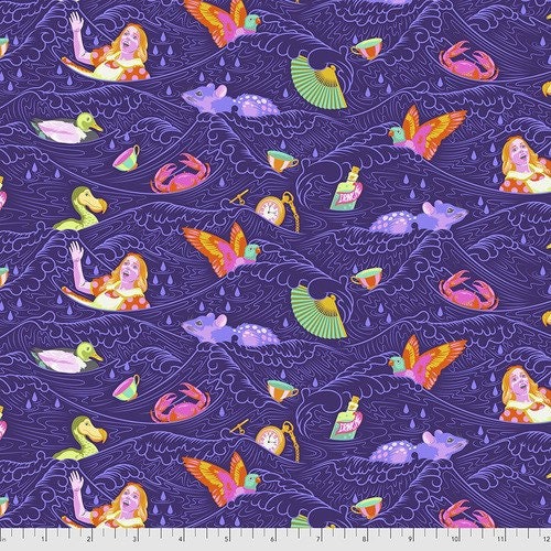 Sea of Tears in Daydream - Curiouser and Curiouser by Tula Pink - Fabric By The Yard - 100% Cotton - Free Spirit Fabrics - PWTP162.DAYDREAM