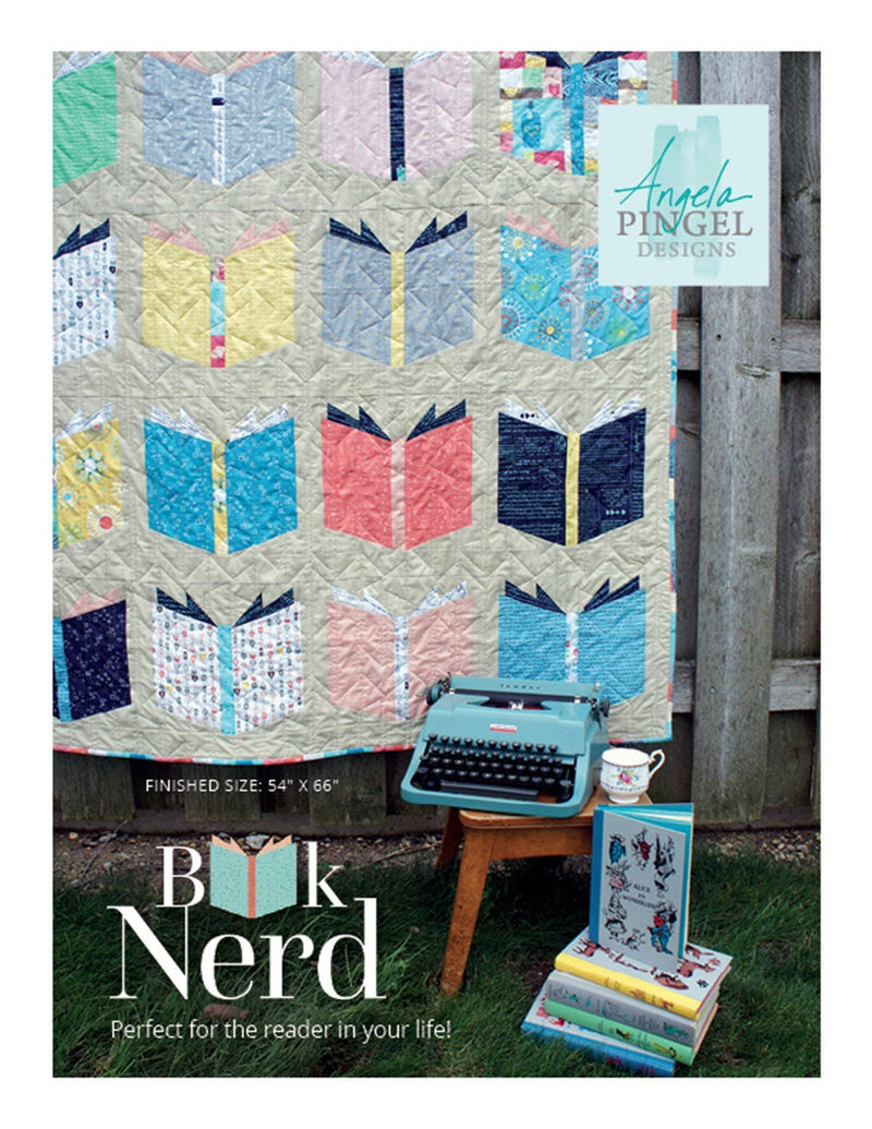 Book Nerd Quilt Pattern by Angela Pingel - Paper Pattern