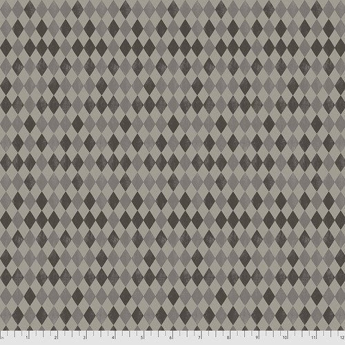 Halloween Harlequin - Gray - Spooktacular - 100% Cotton - Vintage Looking Halloween - Maude Asbury for Free Spirit Fabrics - PWMA010.XGREY