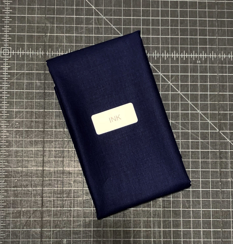 Michael Miller Cotton Couture INK Blue - 100% Cotton - Solid Quilt Fabric - Navy Blue - SC5333-INKX-D