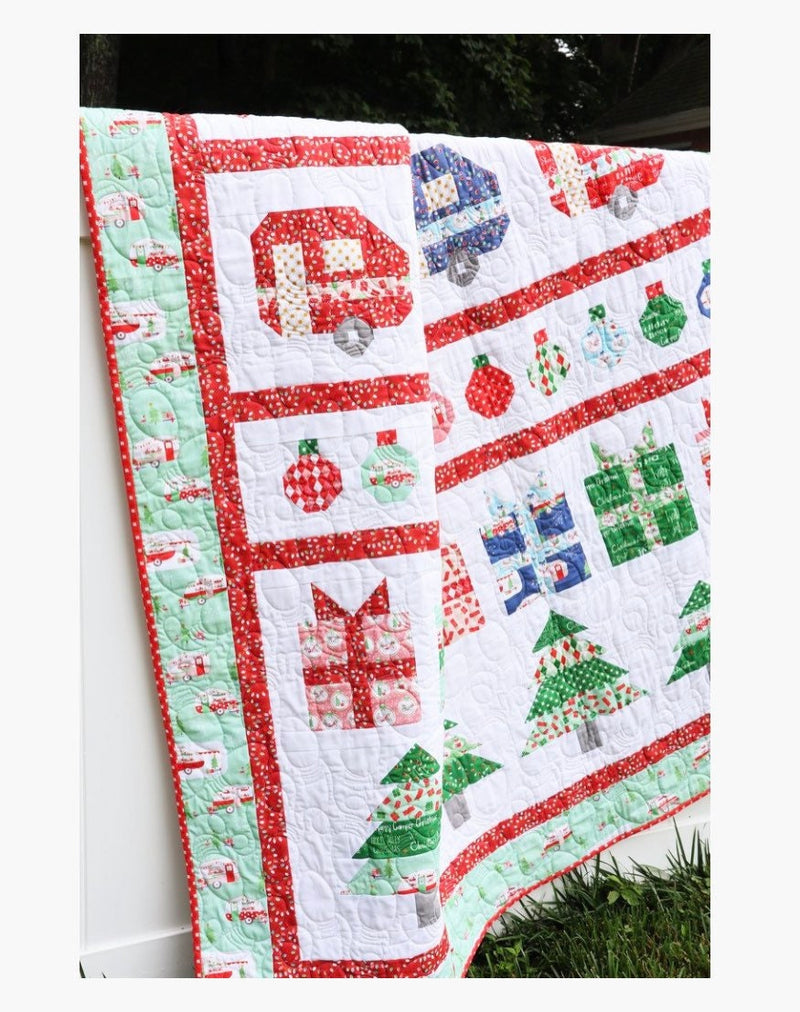 Christmas Adventure Quilt Pattern - Paper Pattern - Beverly McCullough for Flamingo Toes - Fat Quarter Quilt Pattern