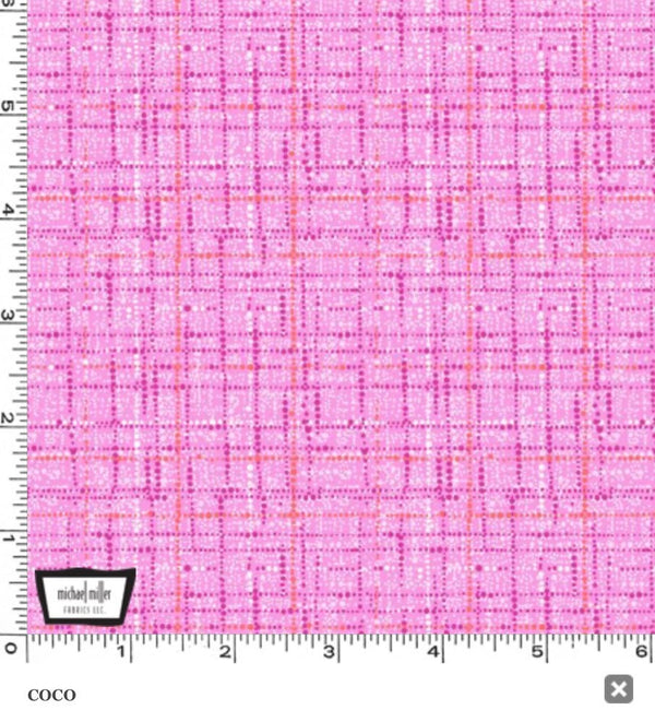 Michael Miller Coco Pink - 100% Quilting Cotton - Tweed Appearance - Fabric by the Yard- CX9316-PINK-D